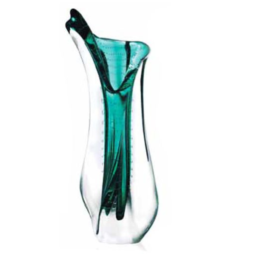 Vaso de Murano na cor verde esmeralda