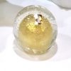 Bola de murano cristal com ouro