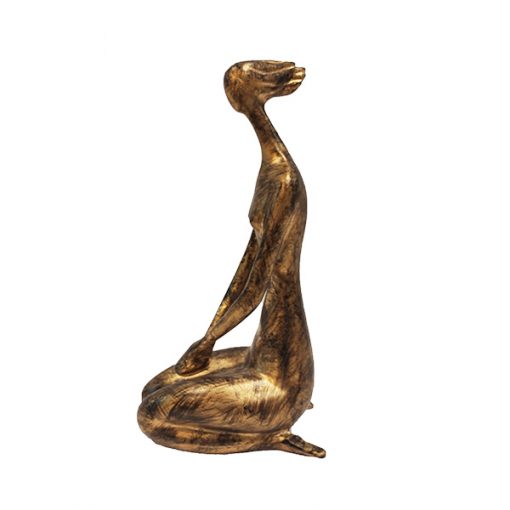 Escultura Femme Dourada